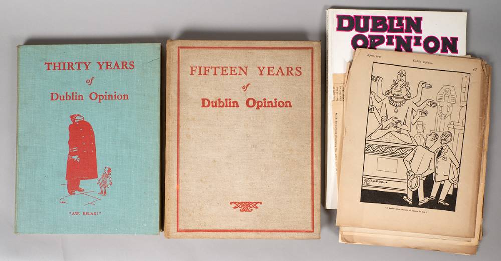 Booth Arthur, Collins, Thomas and Kelly, Charles E., Editors. Fifteen Years Of Dublin Opinion and Thirty Years Of Dublin Opinion. at Whyte's Auctions