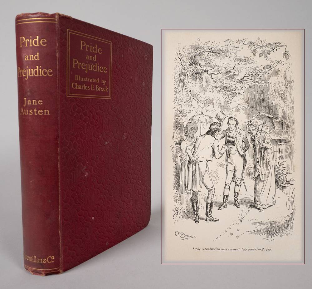 Austen, Jane. Pride and Prejudice. Illustrated by Charles Brock at Whyte's Auctions