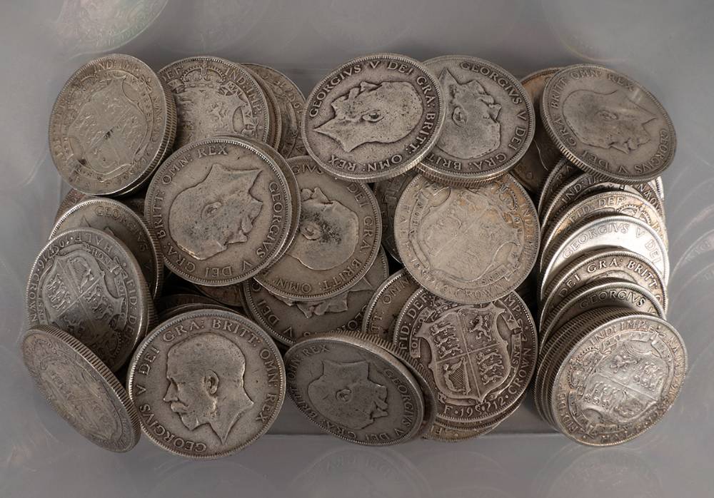 George V silver halfcrowns collection. (54) at Whyte's Auctions