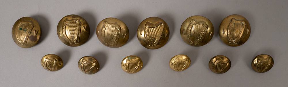 Irish Volunteer brass buttons (12) at Whyte's Auctions