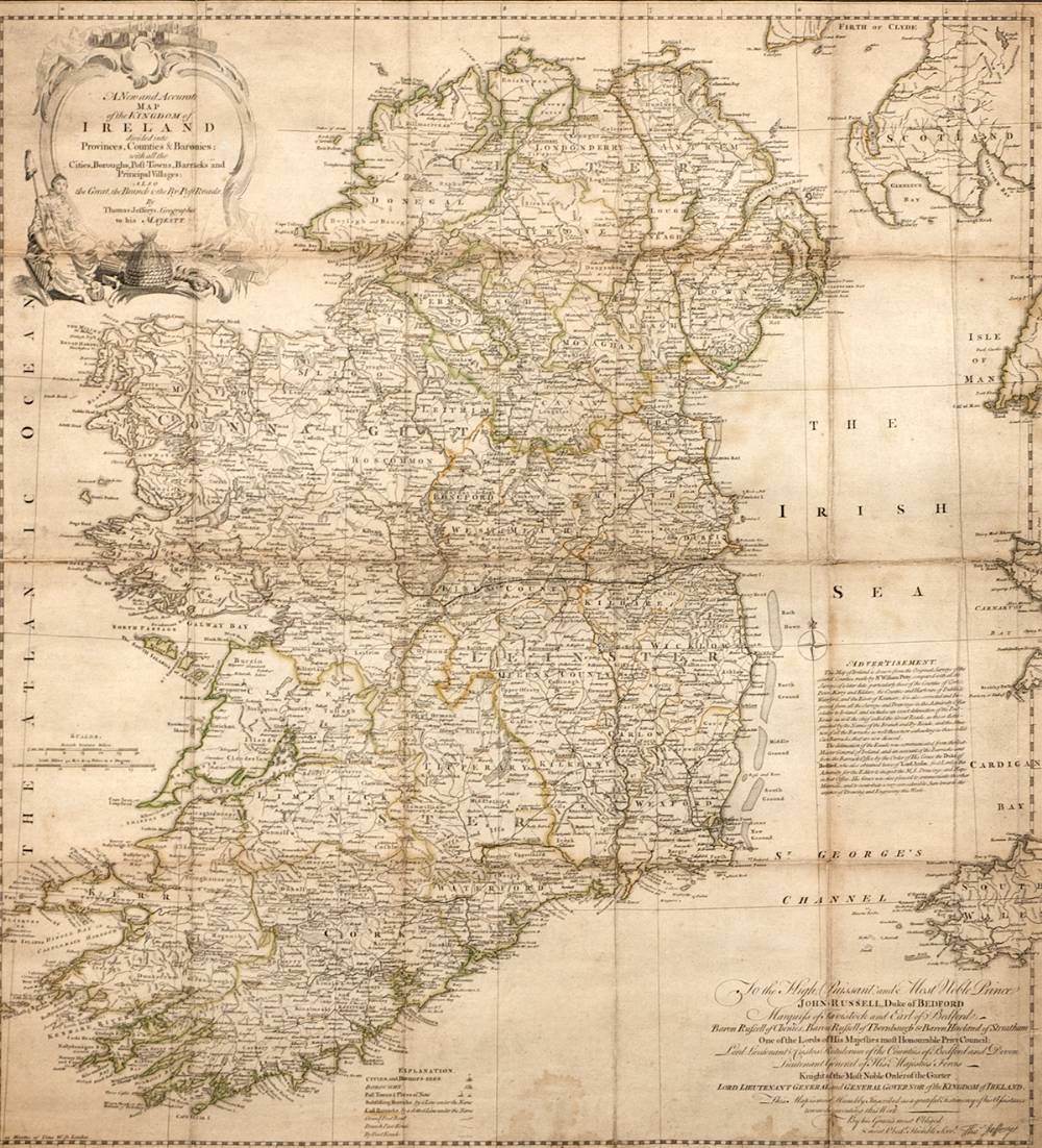 1759 Jefferys Map of Ireland at Whyte's Auctions