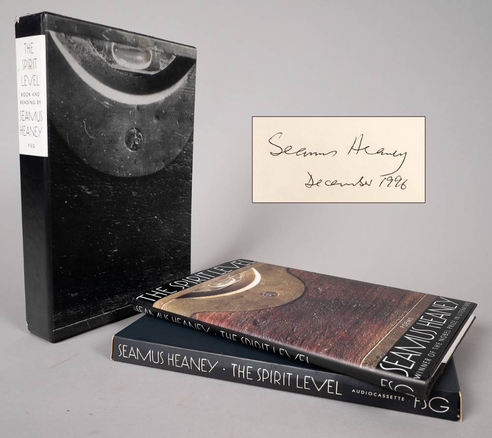 Heaney, Seamus. The Spirit Level. Signed first edition. at Whyte's Auctions