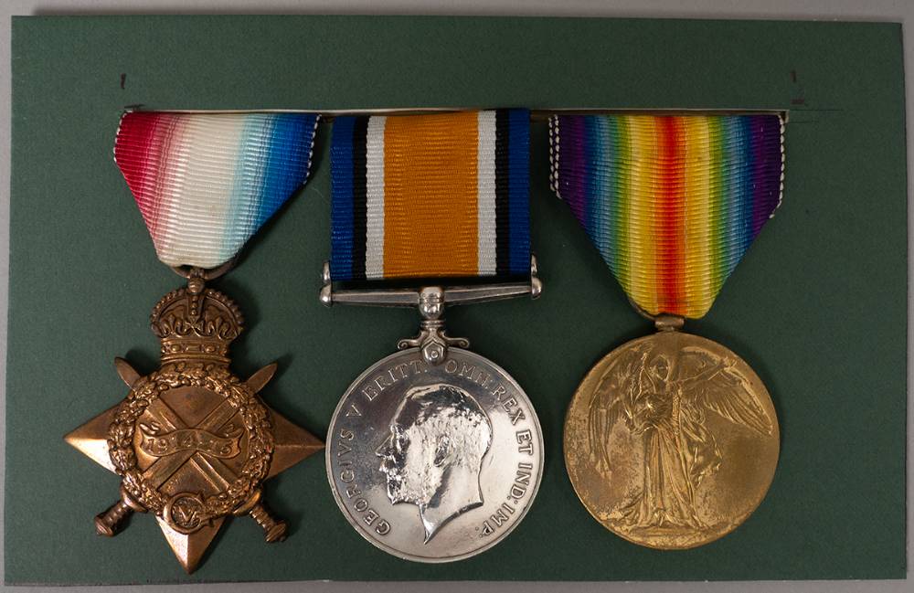 1914-1919 World War I trio - 1914-15 Star, War Medal and Victory Medal to a Connaught Ranger. at Whyte's Auctions