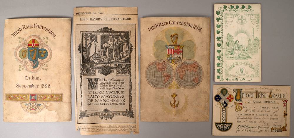 1896-1904 Irish Race Convention, United Irish League and other ephemera. (4) at Whyte's Auctions