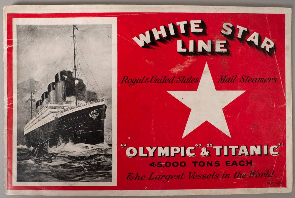 1911 (May) White Star Line Olympic and Titanic illustrated promotional booklet. at Whyte's Auctions
