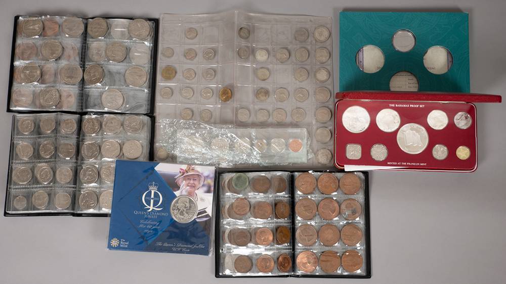 Mixed lot with ranges of Irish, British and Australia late 20th century, Bahamas proof set, etc. at Whyte's Auctions