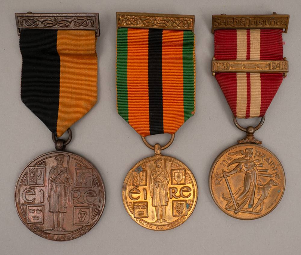 1917-1921 War of Independence, 1939-1946 Emergency Service and 1971 Truce Jubilee Medals. at Whyte's Auctions