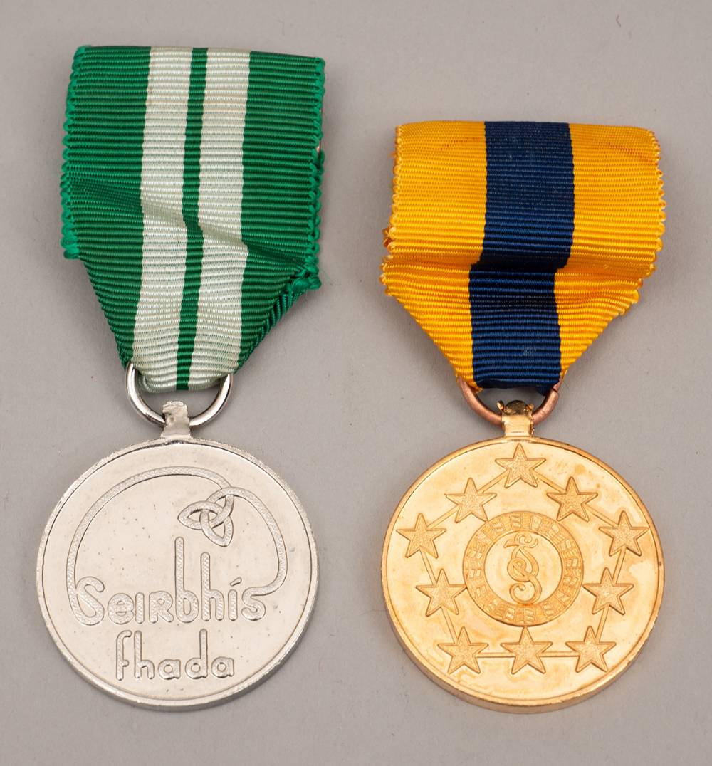 Garda Sochna 1922-1972 Jubilee Medal and Long Service Medal. at Whyte's Auctions