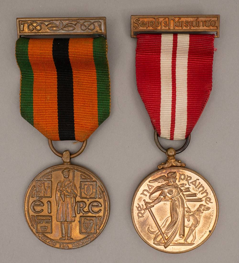 1939-46 Emergency Service Medal and 1971 Truce Jubilee Medal to a War of Independence veteran. at Whyte's Auctions