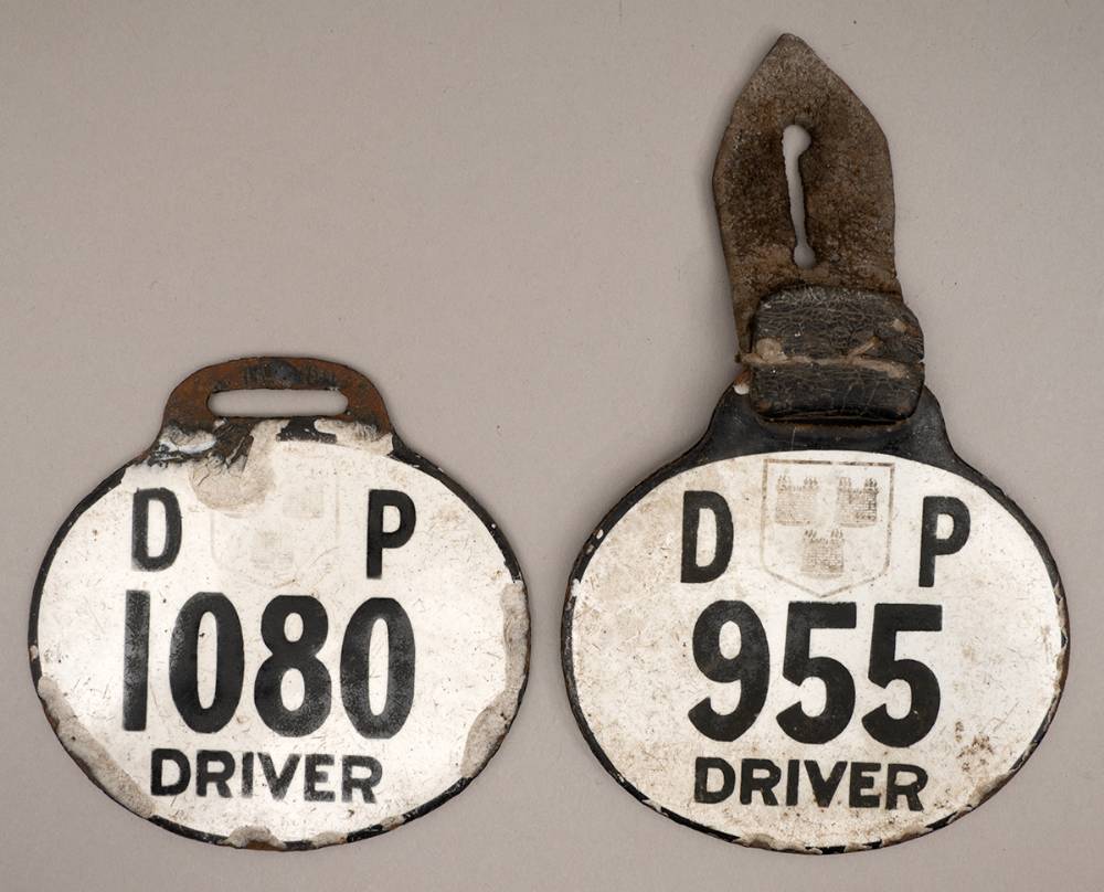 1922-24 Dublin Police Driver plates. (2) at Whyte's Auctions