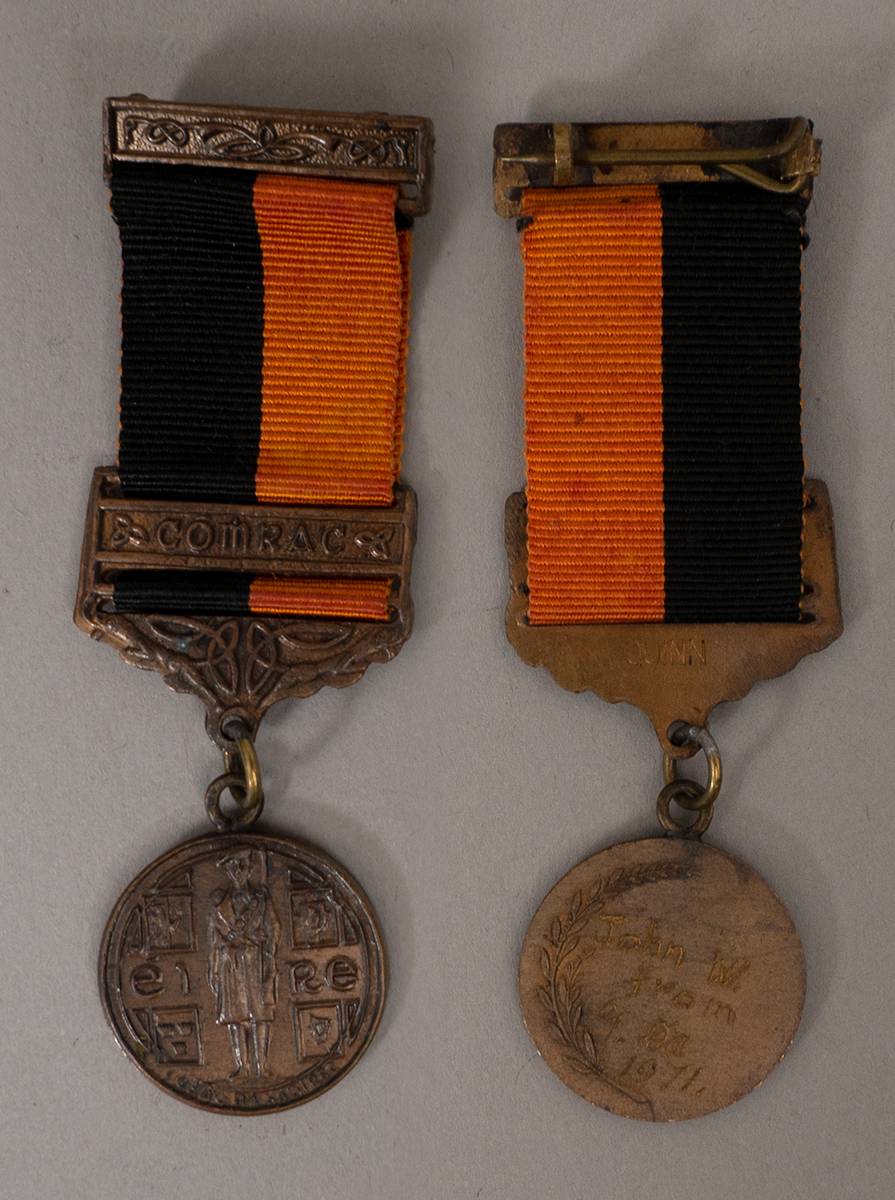 1917-1921 War of Independence Service Medal with Cmrac (combat service) bar, miniature issue. at Whyte's Auctions