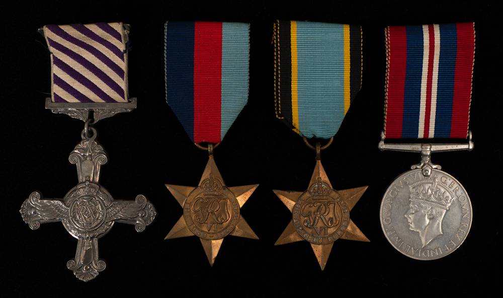 1939-1945  World War II Distinguished Flying Cross group of medals to an Irish pilot in the RAF. at Whyte's Auctions