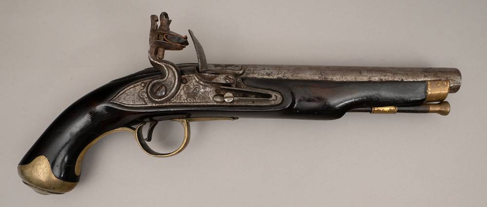 Georgian flintlock pistol. at Whyte's Auctions