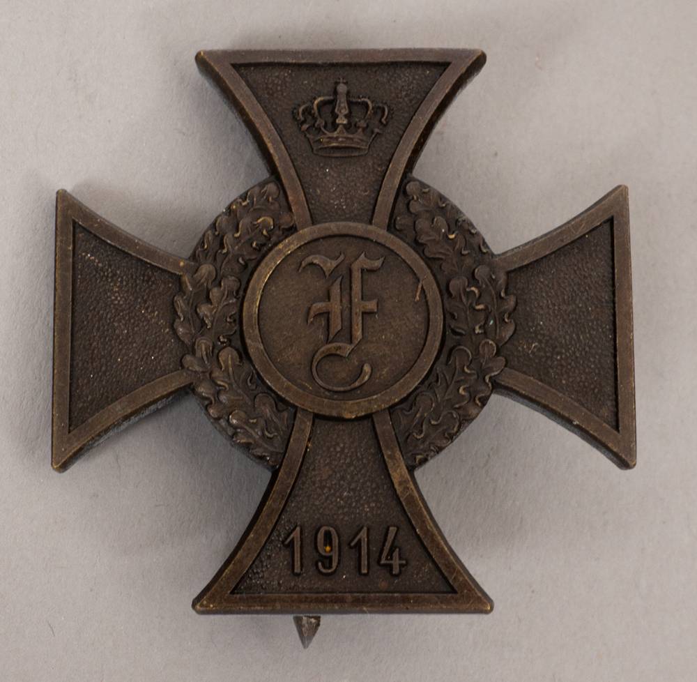 1914-18 World War I. German Anhalt Friedrich Cross 1st class (bronze). at Whyte's Auctions