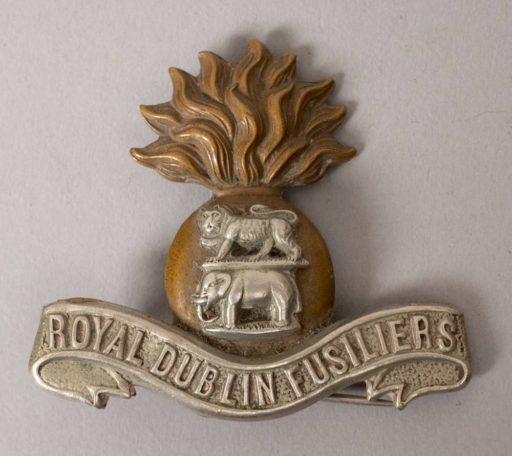 Circa 1896-1922. Royal Dublin Fusiliers Officers cap badge at Whyte's Auctions