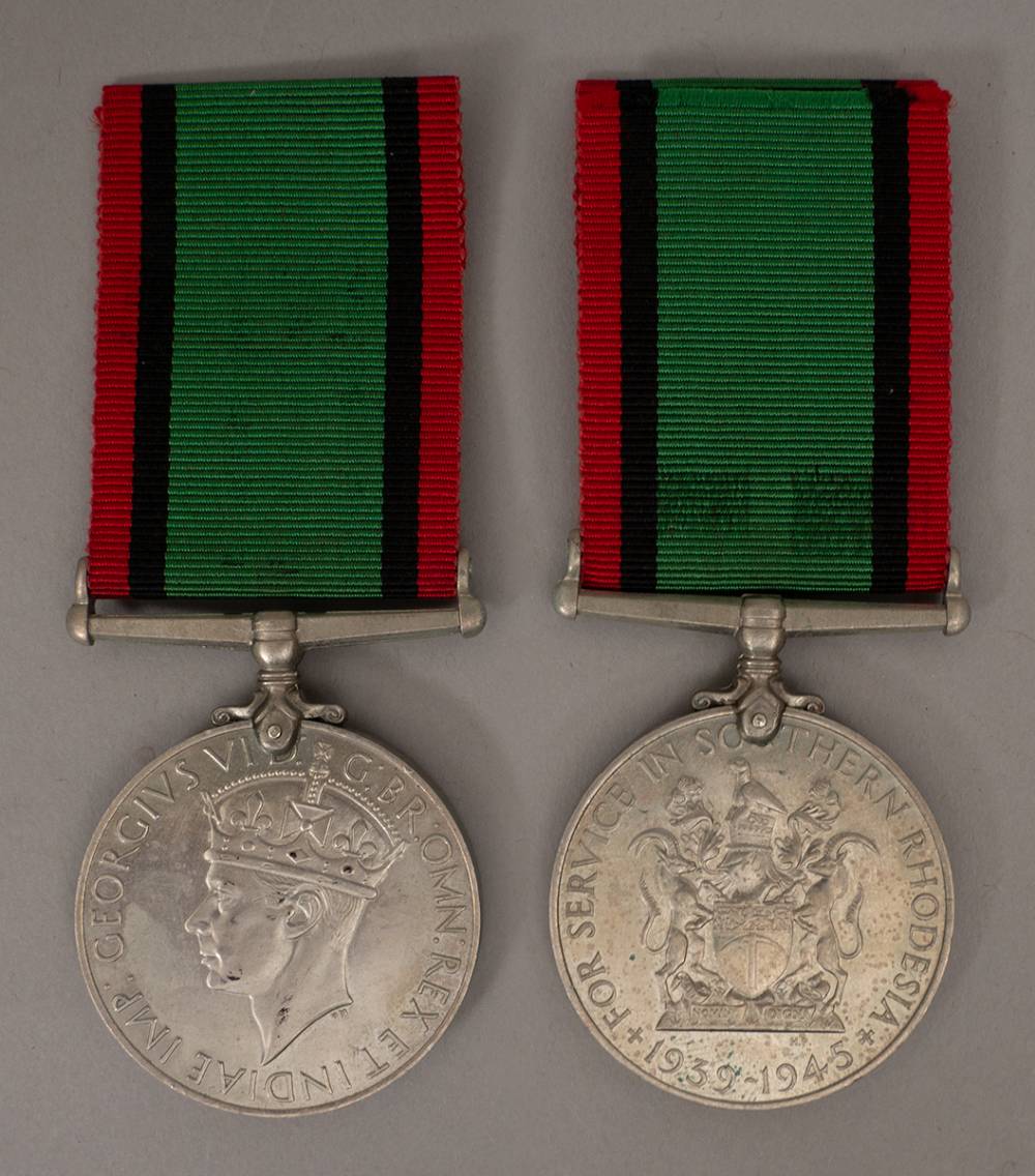 Southern Rhodesia. 1939-1945 World War II Service Medal. at Whyte's Auctions