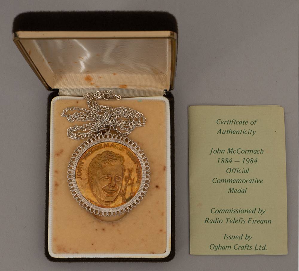 1984. Centenary of John McCormack's birth, commemorative medals issued by RT. at Whyte's Auctions