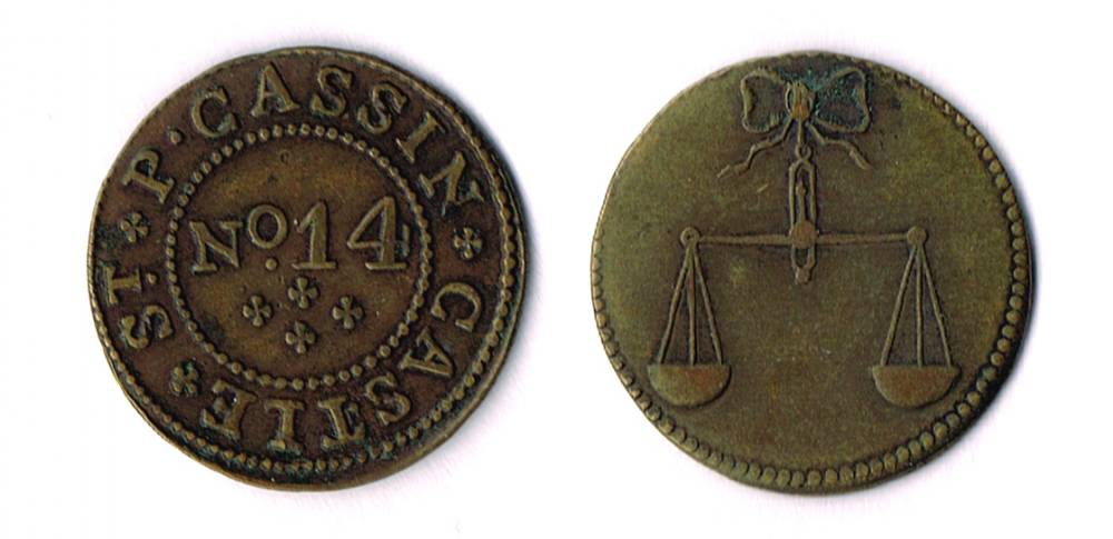 Farthing token of P. Cassin. at Whyte's Auctions