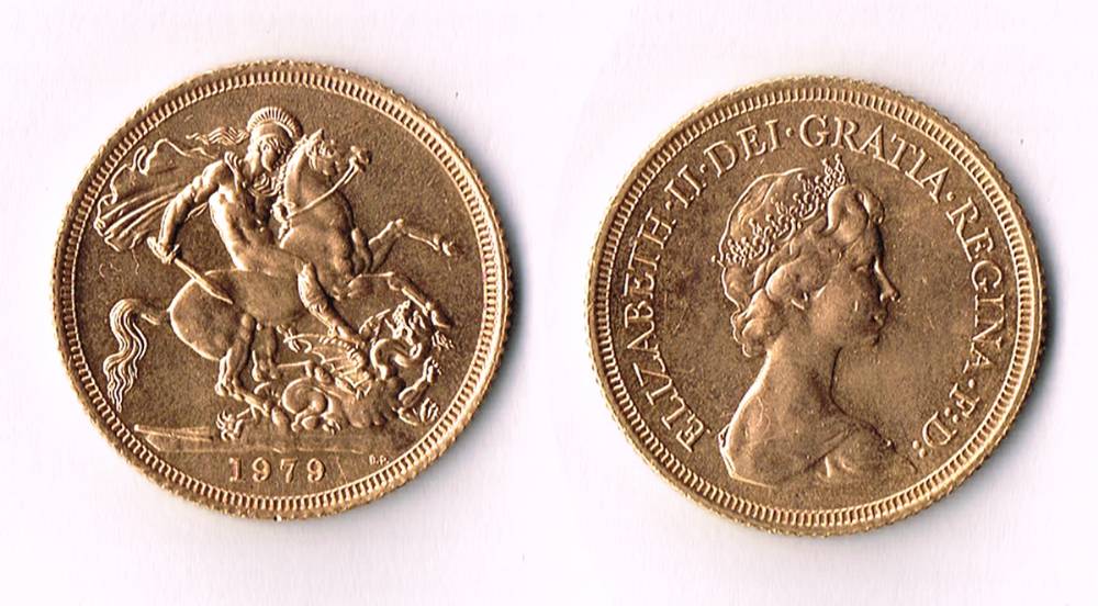 Elizabeth II gold sovereign, 1979 at Whyte's Auctions