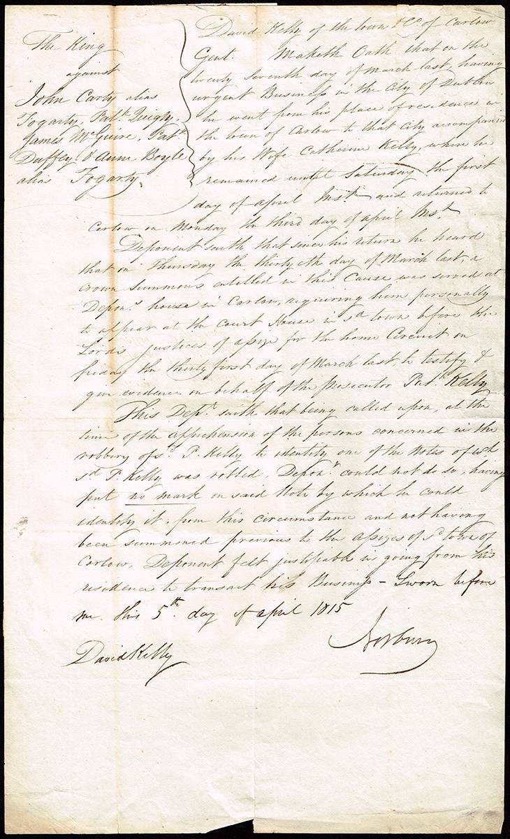 1802 - 1837. Documents signed by Lord Norbury 'The Hanging Judge' and related items. (9) at Whyte's Auctions