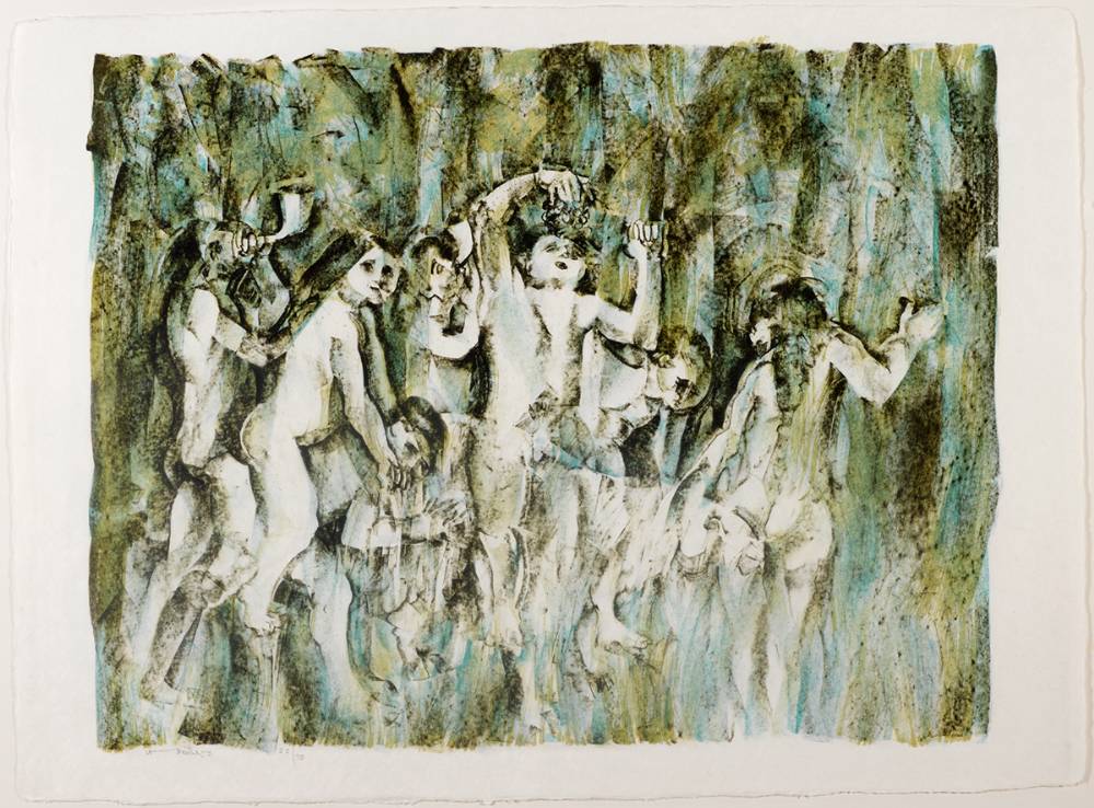 CHILDREN IN A WOOD III, 1991 by Louis le Brocquy HRHA (1916-2012) at Whyte's Auctions