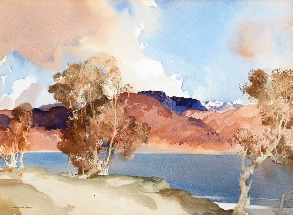 MOIST GLEAM, LOCH EARN by Sir William Russell Flint PRWS RA RE RSW Scottish, (1880-1969) at Whyte's Auctions