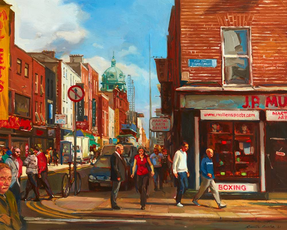 CORNER OF HENRY STREET AND CAPEL STREET, DUBLIN by Ois�n Roche (b.1973) at Whyte's Auctions