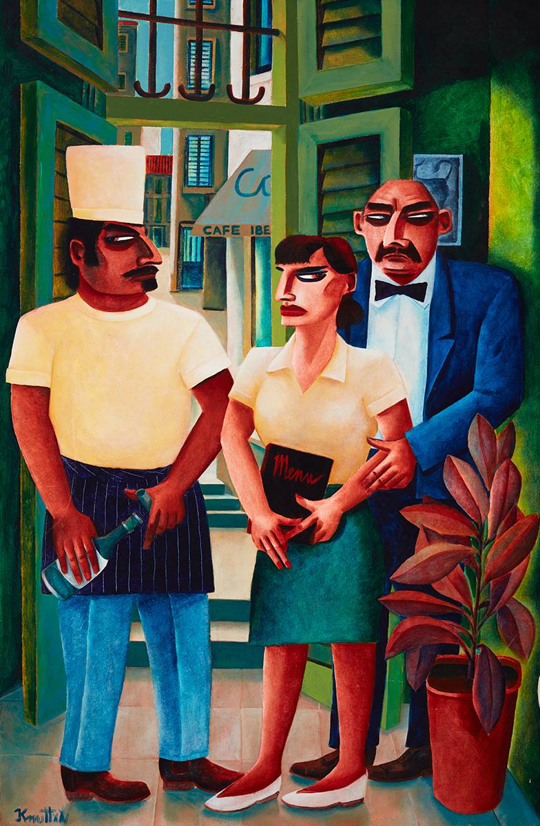 THE RESTAURANT by Graham Knuttel (b.1954) at Whyte's Auctions