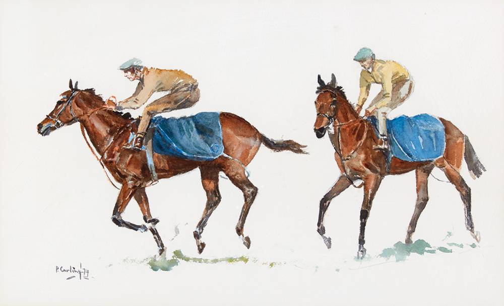 ON THE GALLOPS, 1974 by Peter Curling (b.1955) at Whyte's Auctions