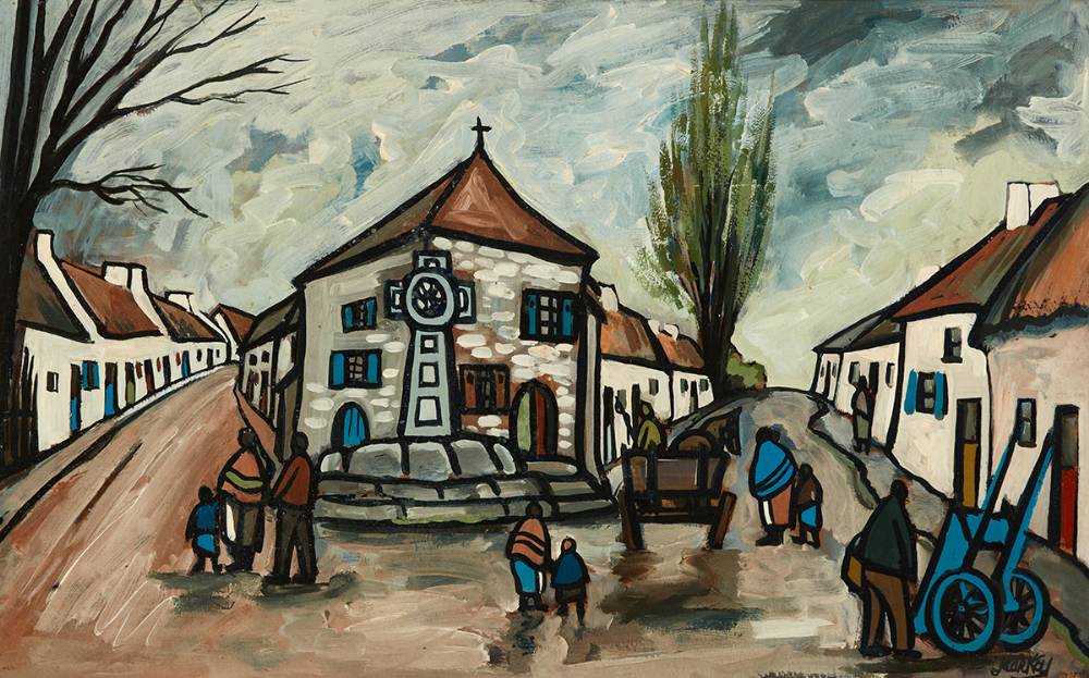 MART DAY AFTER THE STORM by Markey Robinson (1918-1999) at Whyte's Auctions