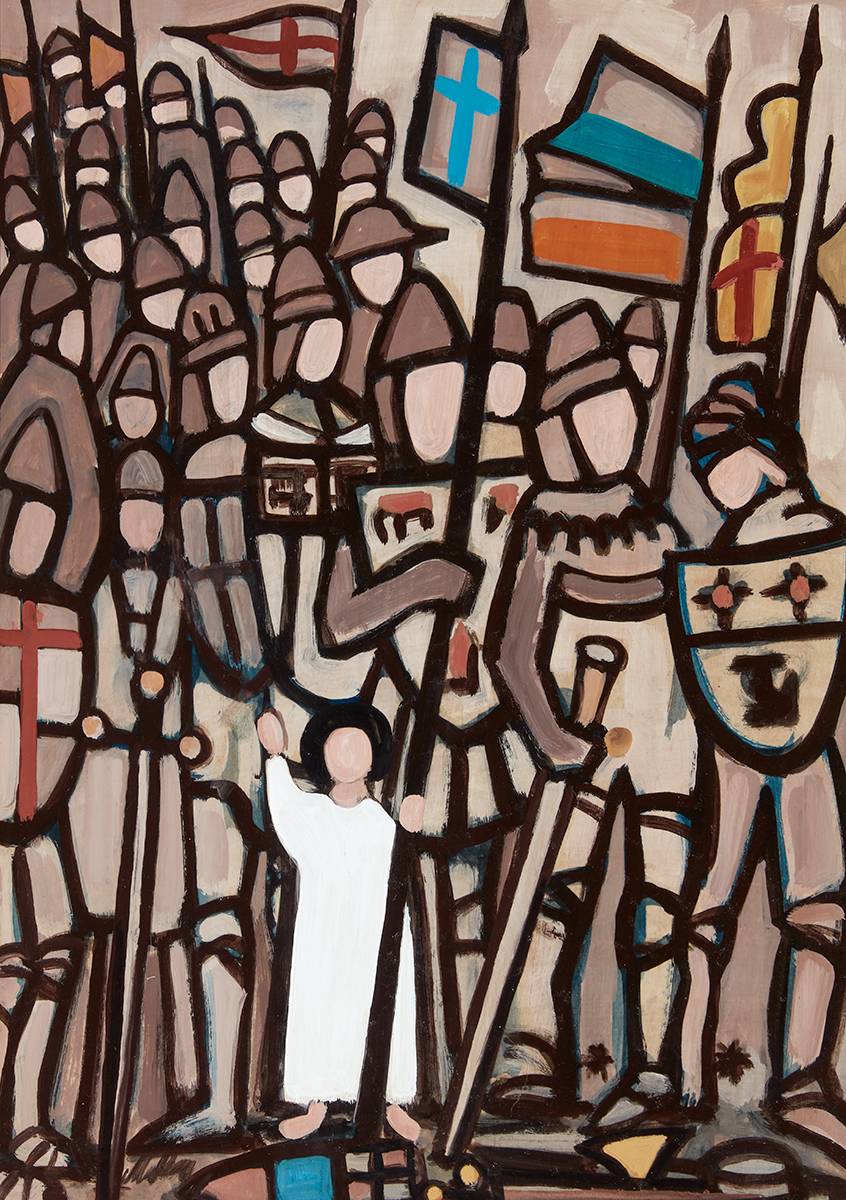 JOAN OF ARC AND THE CRUSADERS by Markey Robinson (1918-1999) at Whyte's Auctions