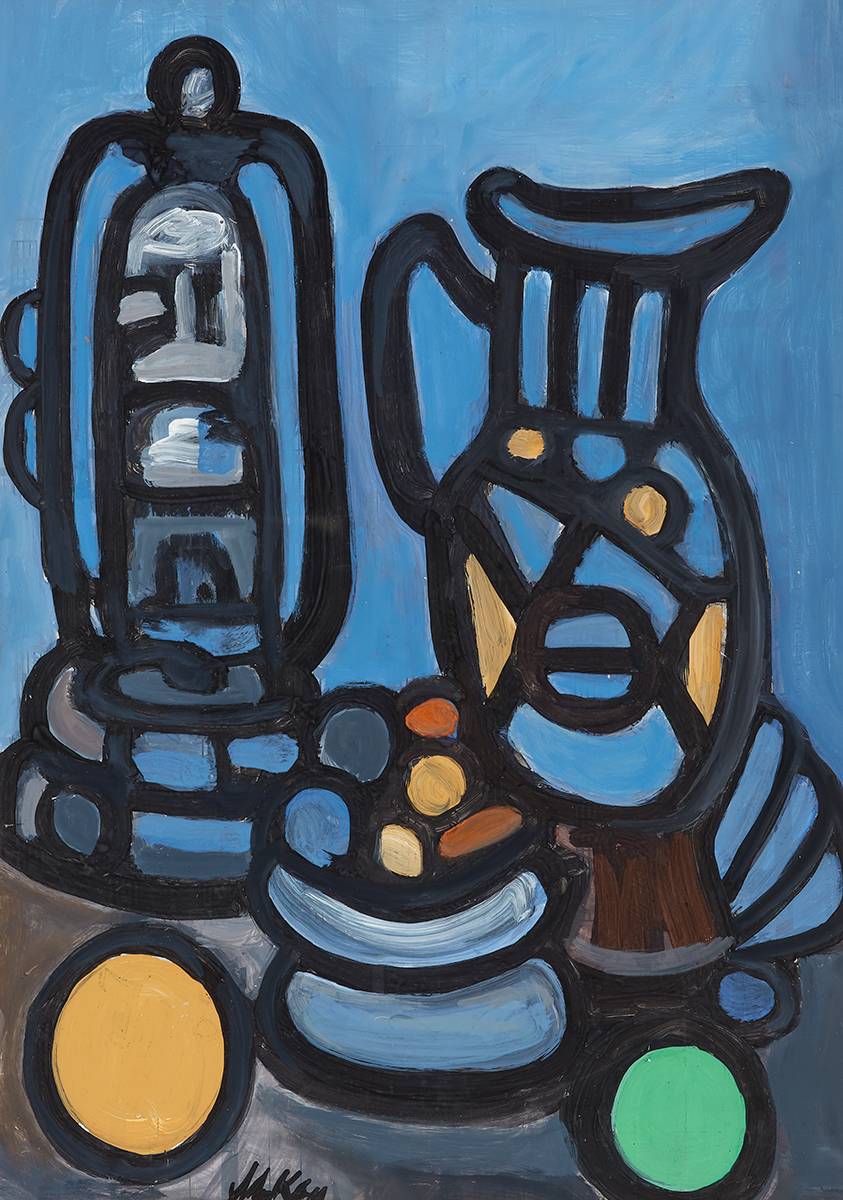 STILL LIFE WITH FRUIT AND JUG by Markey Robinson (1918-1999) at Whyte's Auctions