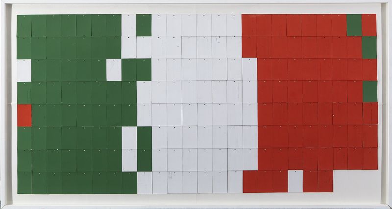 THE FLAG OF IRELAND AS REARRANGED BY POST by Adrian Göllner sold for €100 at Whyte's Auctions