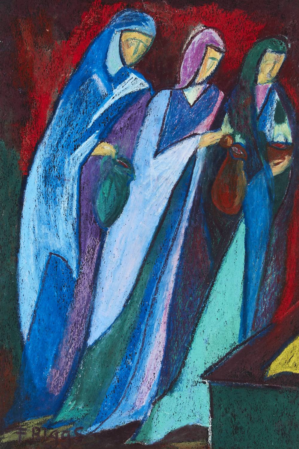 THE WOMEN AT THE TOMB, 1980 by Frances Biggs (fl.1940s-1950s) (fl.1940s-1950s) at Whyte's Auctions