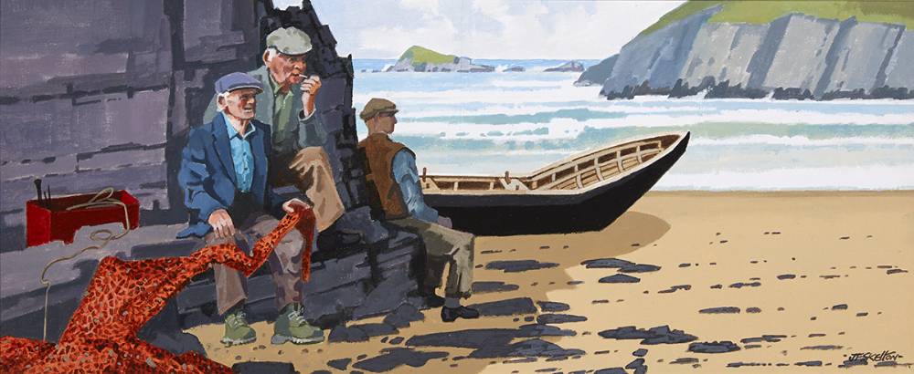 COASTAL REPRISE, BY SLEA HEAD, COUNTY KERRY by John Francis Skelton (b.1954) at Whyte's Auctions