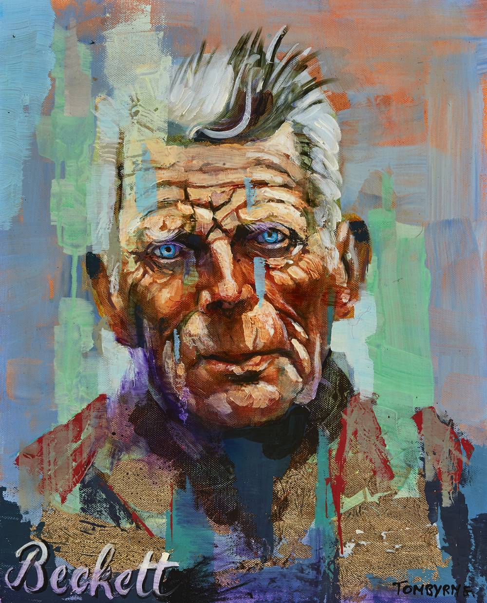PORTRAIT OF SAMUEL BECKETT by Tom Byrne sold for �660 at Whyte's Auctions