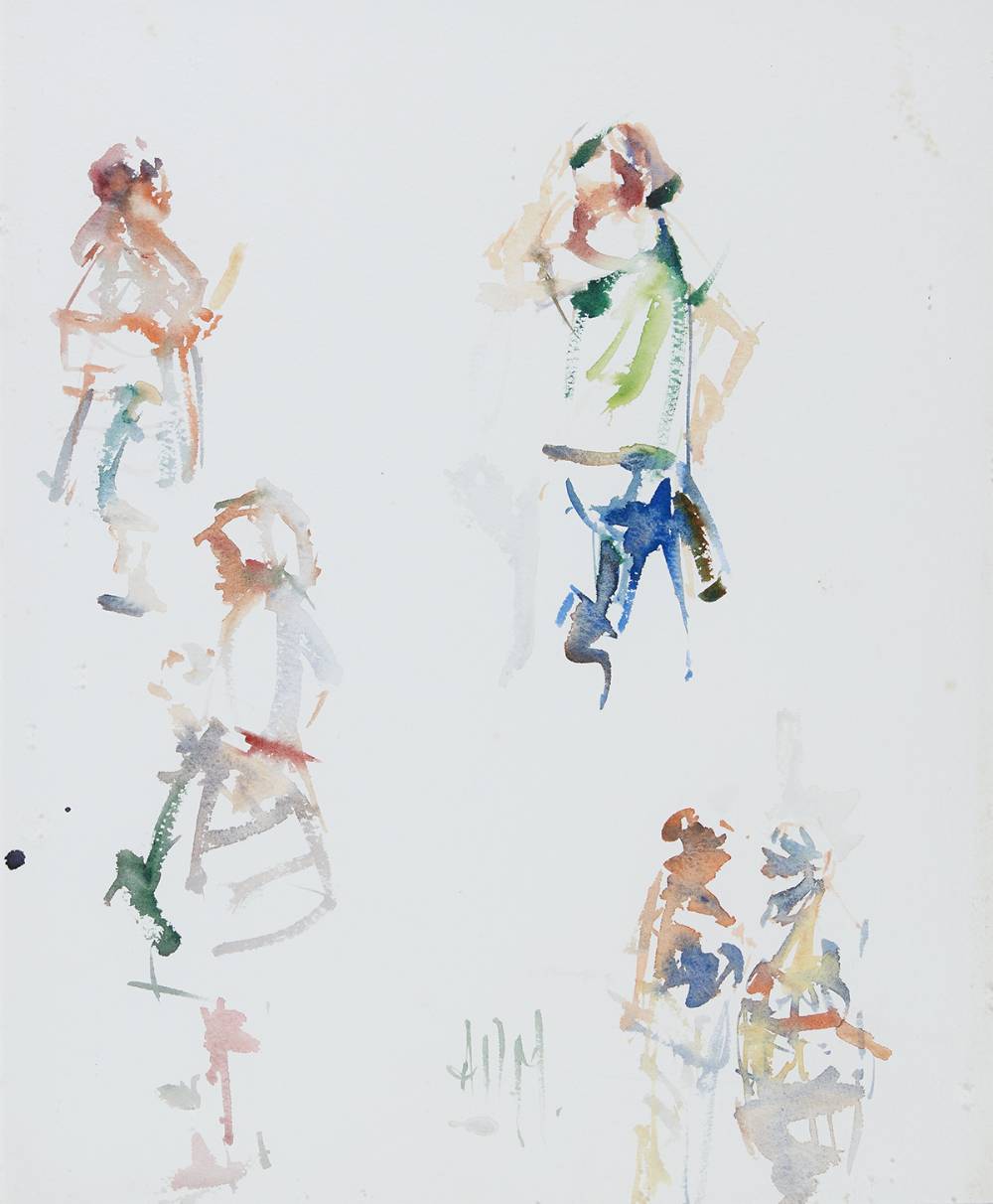 STUDIES, GANGE MARKET, FRANCE by Arthur K. Maderson (b.1942) at Whyte's Auctions