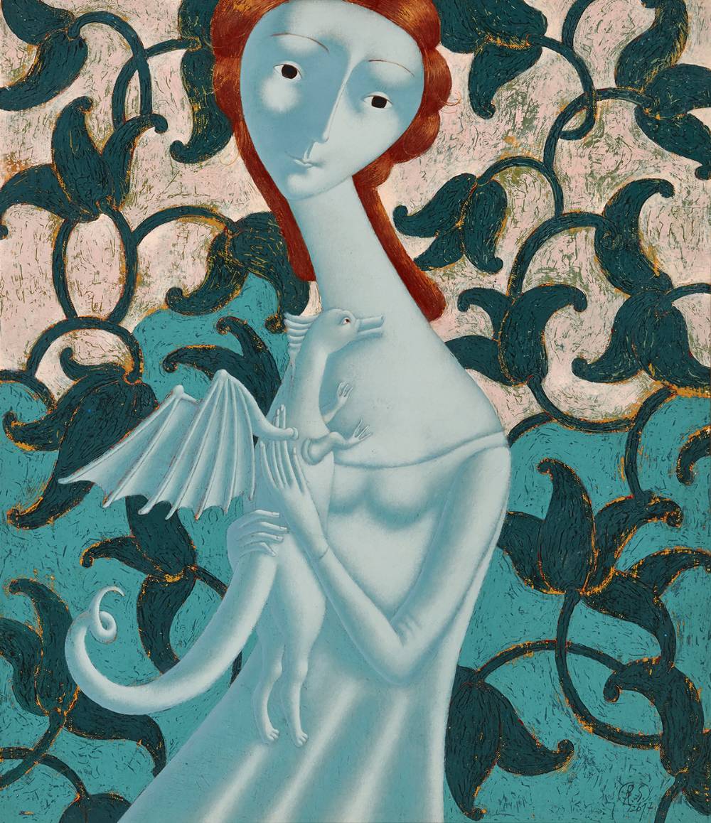 GIRL WITH A DRAGON, 2017 by Svetlana Rumak (Russian, b. 1969) at Whyte's Auctions