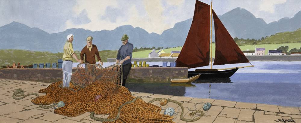 COASTAL INDUSTRY, TWELVE BENS, CONNEMARA by John Francis Skelton (b.1954) at Whyte's Auctions
