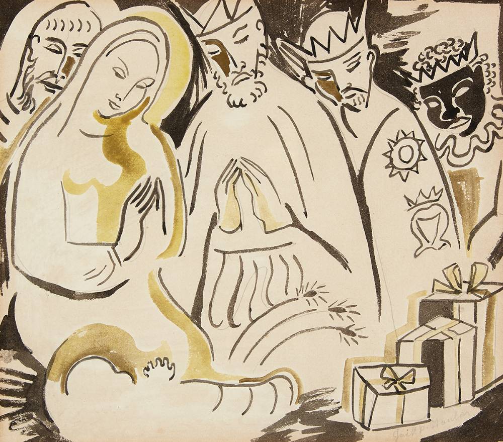 THE NATIVITY by Father Jack P. Hanlon (1913-1968) (1913-1968) at Whyte's Auctions