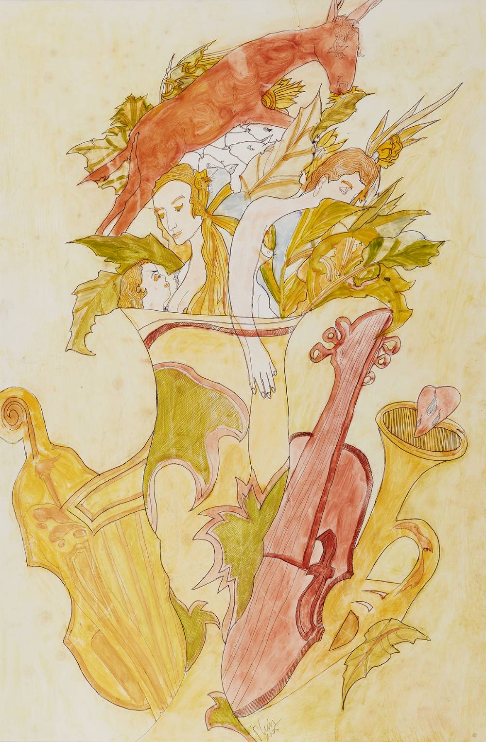 MUSICAL FAMILY, 2005 by Piet Sluis (1929-2008) (1929-2008) at Whyte's Auctions