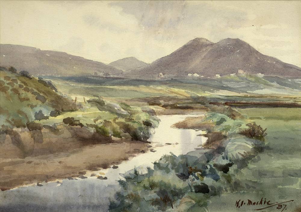THE RAY RIVER, COUNTY DONEGAL, 1937 by Kathleen Isabella Mackie ARUA (1899-1996) at Whyte's Auctions