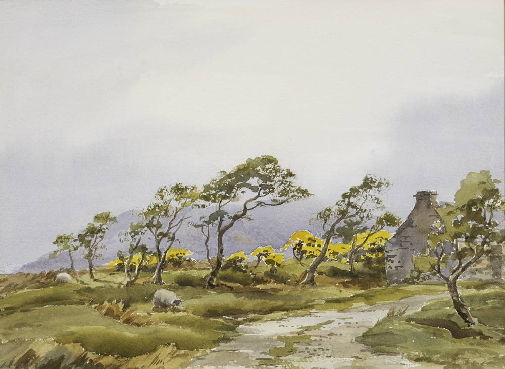 OLD COTTAGE NEAR GLENVEAGH, COUNTY DONEGAL by Robert Egginton (b.1943) at Whyte's Auctions