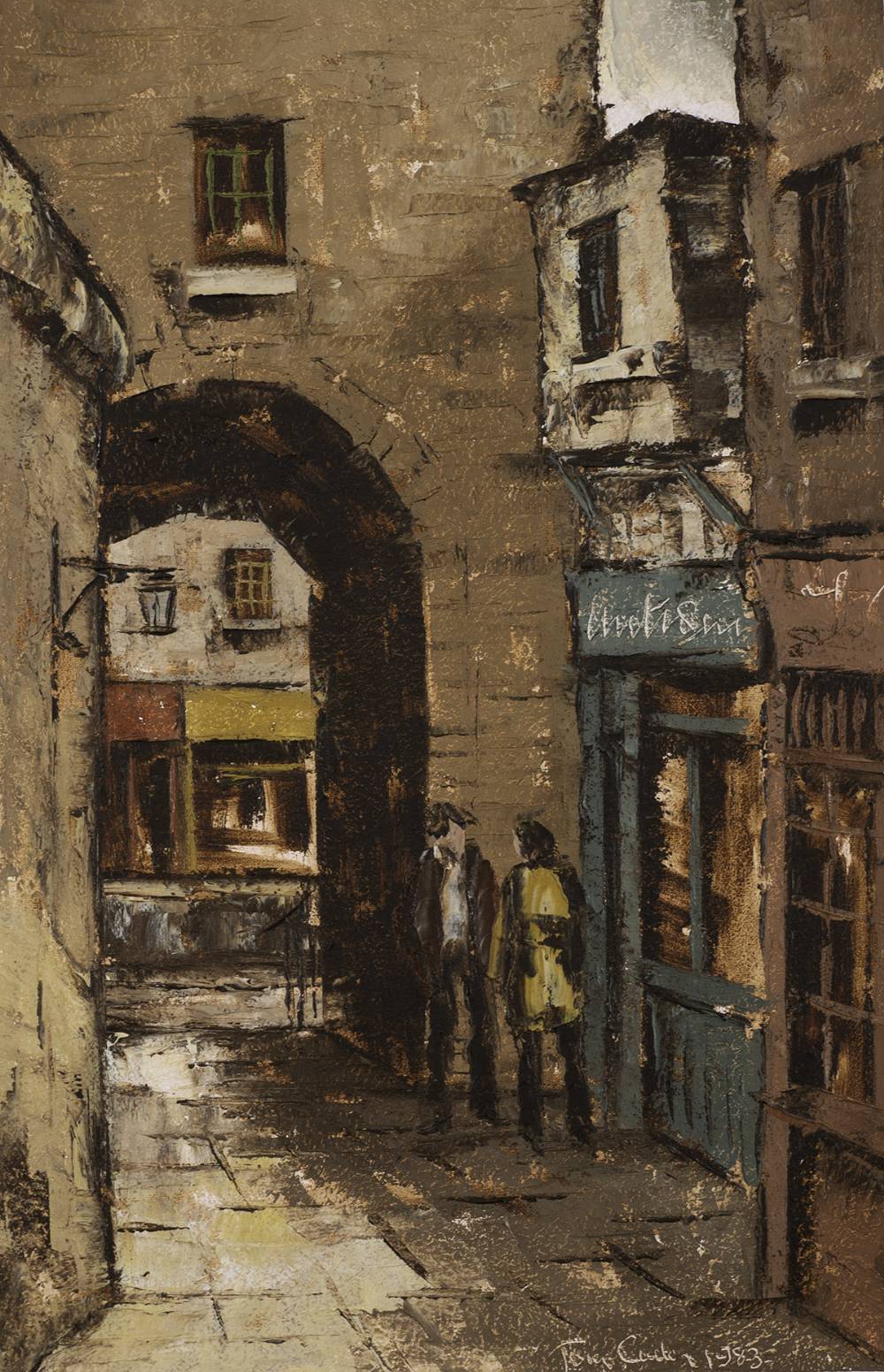 MERCHANT'S ARCH, DUBLIN, 1983 by Tom Cullen (1934-2001) at Whyte's Auctions
