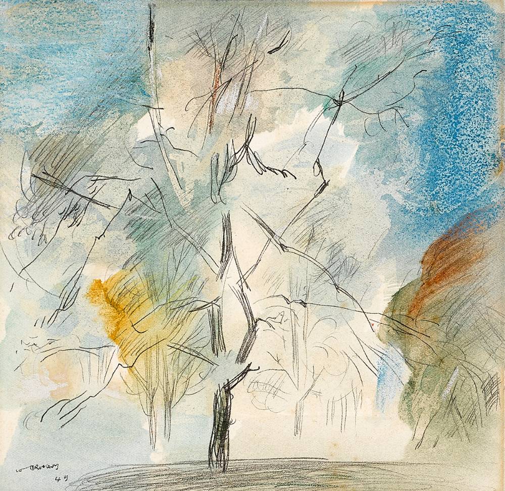 SUMMER TREE, WILTSHIRE, 1949 by Louis le Brocquy HRHA (1916-2012) at Whyte's Auctions
