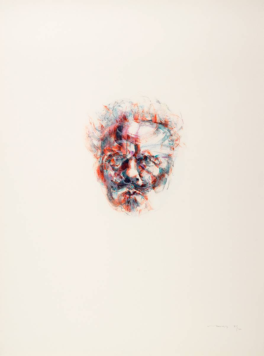 HEAD OF STRINDBERG, c. 1979/80 by Louis le Brocquy HRHA (1916-2012) at Whyte's Auctions