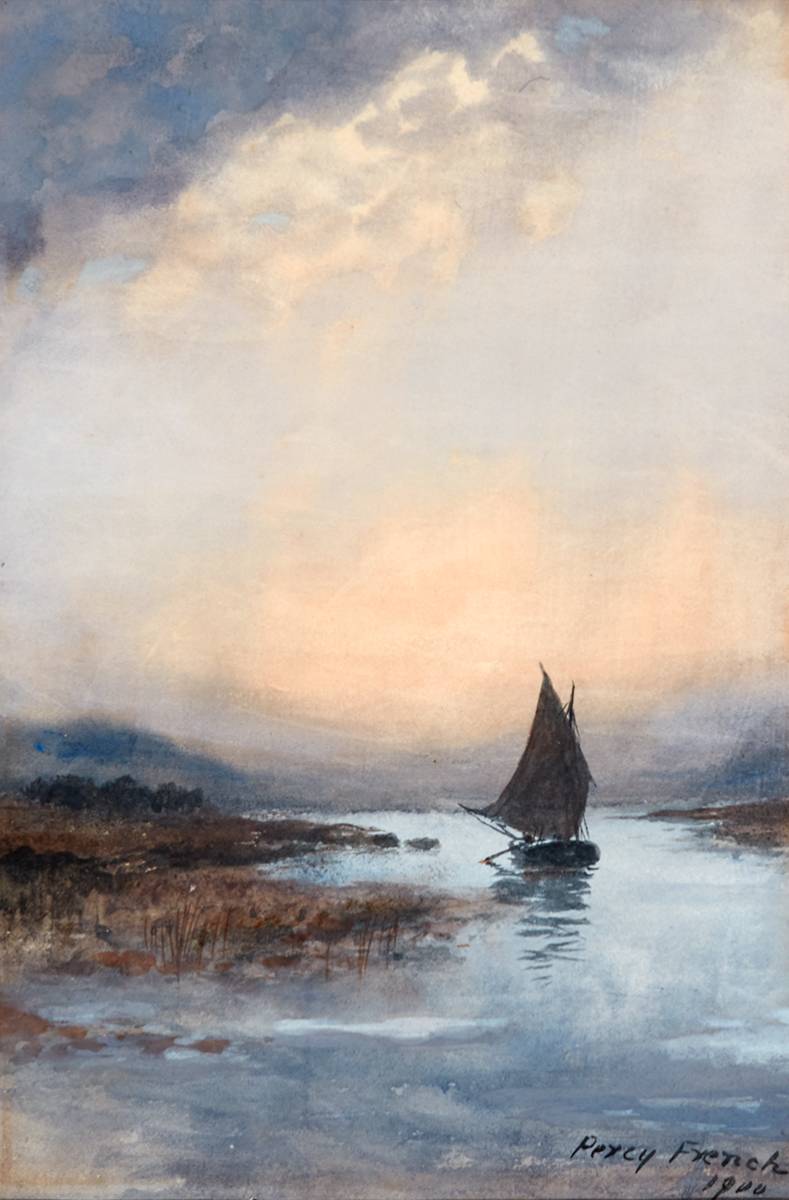 SAILBOAT, 1900 by William Percy French (1854-1920) at Whyte's Auctions