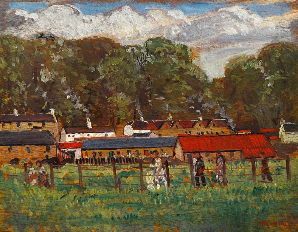 BALLYKINLAR INTERNMENT CAMP, COUNTY DOWN, 1921 by Maurice MacGonigal PPRHA HRA HRSA (1900-1979) PPRHA HRA HRSA (1900-1979) at Whyte's Auctions