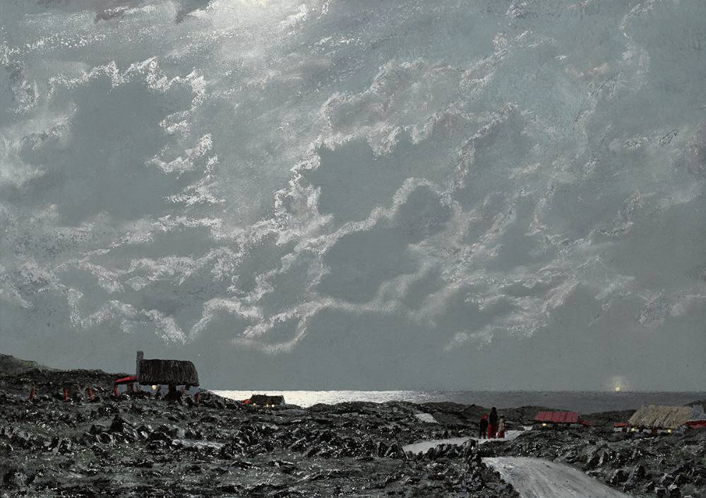 COASTAL TRACK, NIGHT, REMOTE CONNEMARA by Ciaran Clear sold for �7,500 at Whyte's Auctions