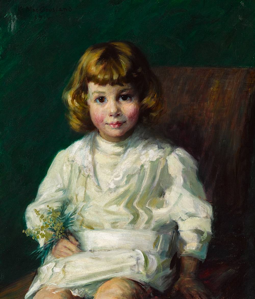 PORTRAIT OF A YOUNG GIRL, 1914 by Charlotte Katherine MacCausland (1860-1930) (1860-1930) at Whyte's Auctions